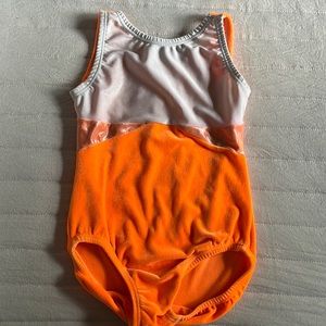 Garland activewear kid’s gymnastics leotard/velvety fabric good condition